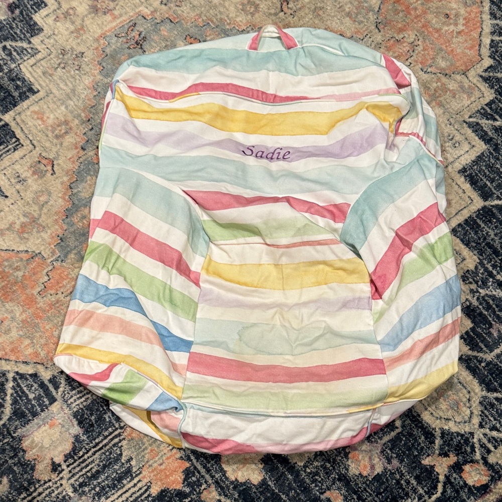 Pottery Barn Kids Pastel Striped Anywhere Chair Cover